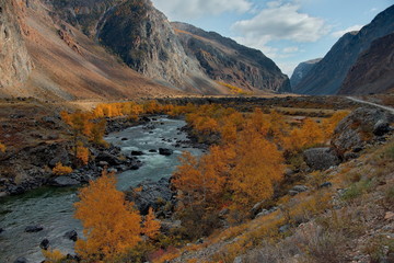 Russia. The South Of Western Siberia, Autumn in the Altai mountains