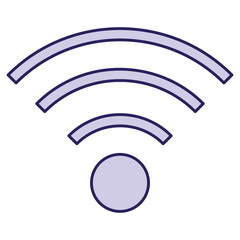 wifi signal isolated icon vector illustration design