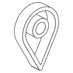 pin pointer location icon vector illustration design