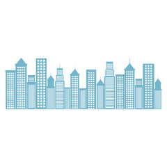 cityscape buildings isolated icon vector illustration design