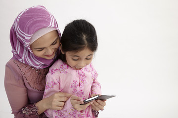 mother and daughter