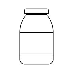 Bottle in blank icon vector illustration graphic design