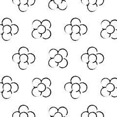 flower natural floral decoration seamless pattern vector illustration