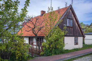 Fototapeta na wymiar House in Jastarnia village on Hel Peninsula, Poland