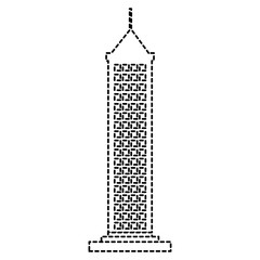 skyscraper building isolated icon vector illustration design
