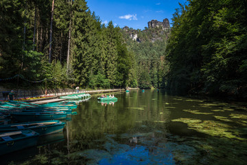 Der Amselsee in der Sächsischen Schweiz