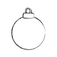 Christmas decorative ball icon vector illustration graphic design