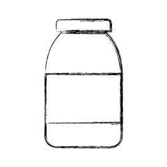 Bottle in blank icon vector illustration graphic design
