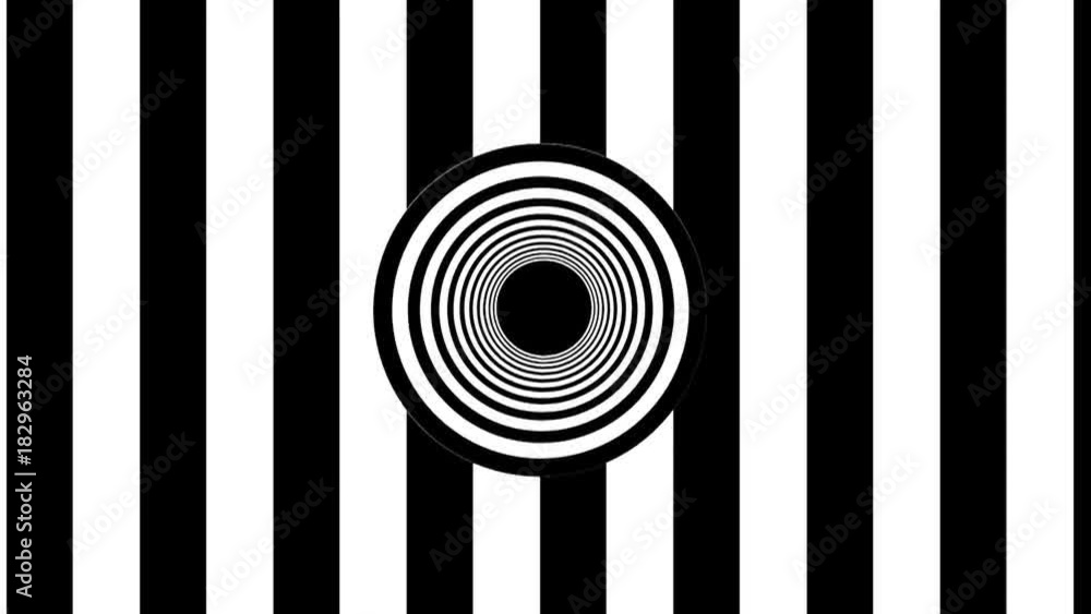 Aufkleber abstract black and white stripes. 3d rendering seamless loop background