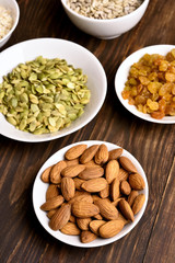 Ingredients for cooking granola