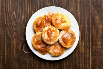 Curd cheese pancakes