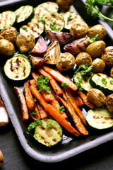 Baked vegetables