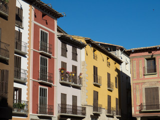 Graus village center in the Spanish Pyrenees 