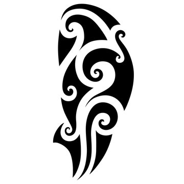 Naklejki Tattoo tribal maori vector designs sleeve element. Tribal tattoos. Art tribal tattoo. Vector sketch of a tattoo. Idea for design. Maori style tattoo.