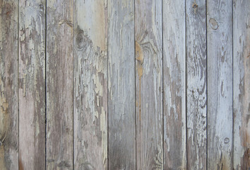 blue old wooden fence. wood palisade background. planks texture