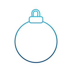 Christmas decorative ball icon vector illustration graphic design