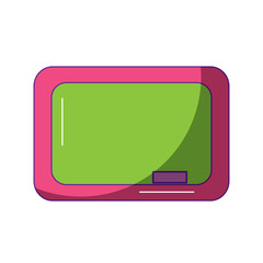 school chalkboard eraser equipment empty image vector illustration