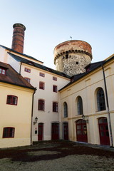 Tower of Kotnov castle with citizens brewery, Tabor, Czech Republic