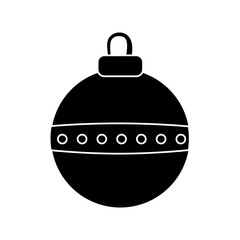 Christmas decorative ball icon vector illustration graphic design