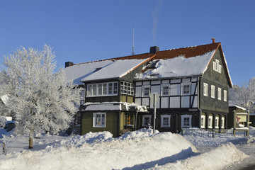 Weifa in der Oberlausitz im Winter 