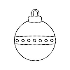 Christmas decorative ball icon vector illustration graphic design