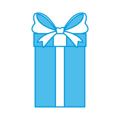 Giftbox present symbol icon vector illustration graphic design