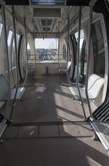 Obraz premium Modern and empty wagon train