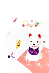 新年イメージ干支戌の置物