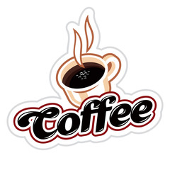Coffee cup emblem