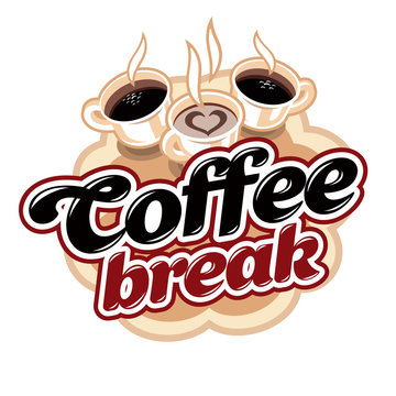 Coffee breack emblem