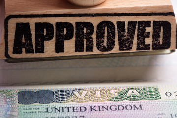 Approved Stamp And UK Visa