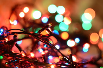 Christmas lights, new year lights