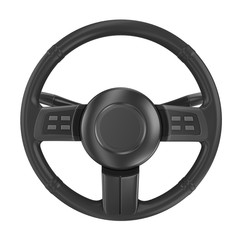 render of steering wheel isolated