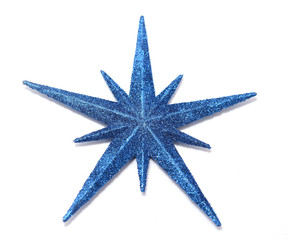 blue christmas star