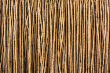 Brown yarn rope texture background.
