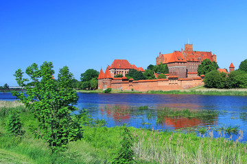 Naklejka na ściany i meble Teutonic castle in Malbork, Poland
