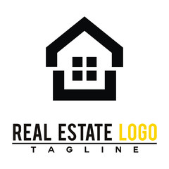 Obraz premium real estate vector logo
