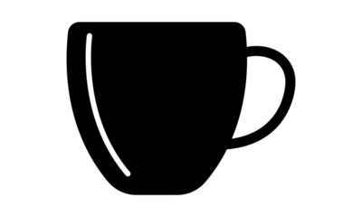 Coffee/Tea Cup Icon Illustration.