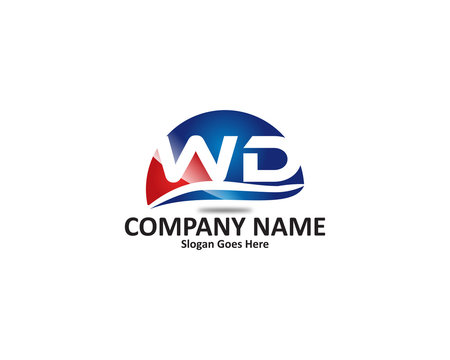 wd letter logo