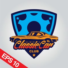 Classic car design template