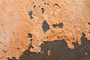 Cracked wall paint cement texture background.