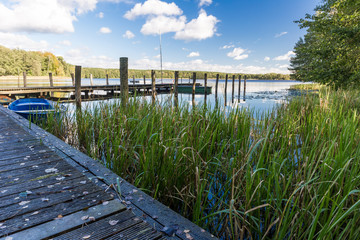 Bootssteg am Moderfitzsee