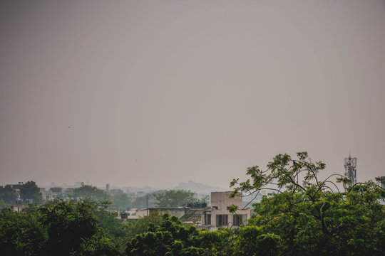 Smog Over New Delhi, India