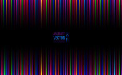 abstract vector horizontal background with bright color stripes