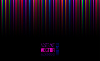 abstract vector horizontal background with bright color stripes