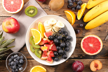 mix fresh fruit