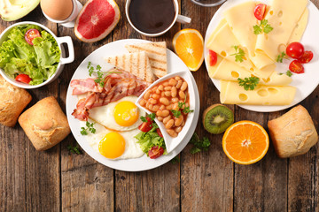 assorted healthy breakfast