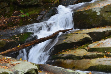 A waterfall in Vermont