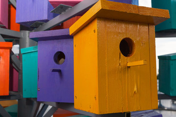 Colorful nesting boxes