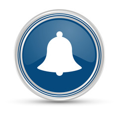 Blauer Button - Kirchenglocke